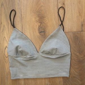 Stripped ZARA cropped top